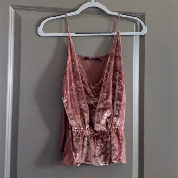 J Brand Pink Velvet Camisole - Picture 2 of 4